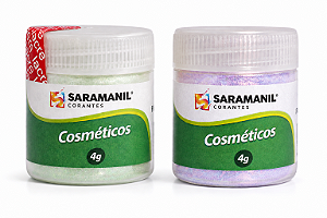Kit 2 Mica Furta-Cor Velas e Cosméticos 4g Saramanil