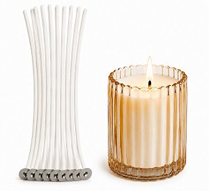 Kit 10un Pavio A2015 para velas - 100% Algodão Parafinado