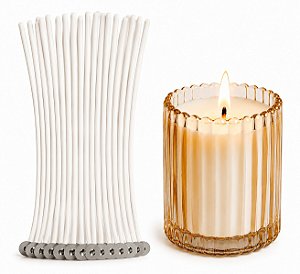 Kit 20un Pavio A2015 para velas - 100% Algodão Parafinado