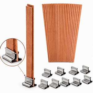 Pavio de Madeira DUPLO para Velas - Kit 10un