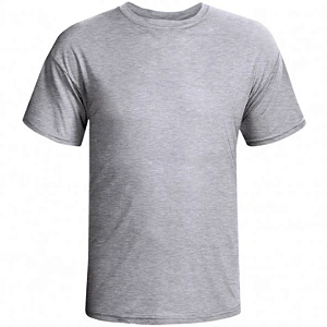 Camiseta Adulta Cinza 100% Poliéster