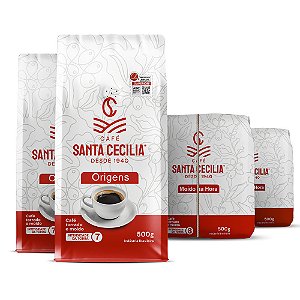 Combo Origens - Café Santa Cecília Especial e Moído na Hora - 4 un