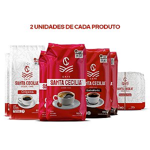 Combo Sabores de Minas - Cafés Santa Cecília Especial Moído na Hora - 8un