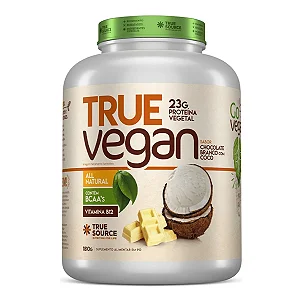 TRUE VEGAN 1,8Kg CHOCOLATE BRANCO COM COCO