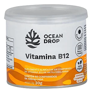 Vitamina B12 500mg 60 Tablets - Ocean Drop