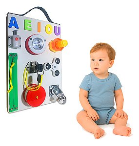 Painel Sensorial Montessori Infantil Pedagógico De Atividade