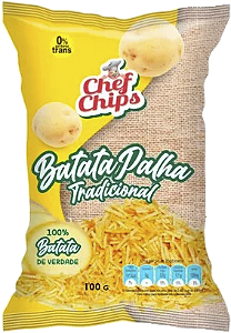 Batata Palha Tradicional 100g Chef Chips