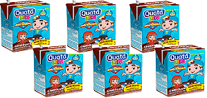 KIt 6 Achocolatado Kids 180ml Quatá