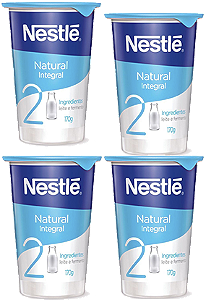 Kit 4 Iogurte Integral Natural 170g Nestlé