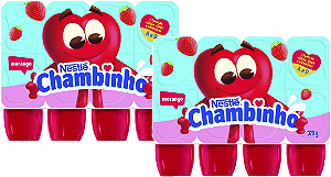 Kit 2 Petit Suisse Morango 320g Chambinho