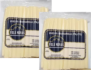 Kit 2 Queijo Mussarela Palito Tradicional 200g Vila Minas