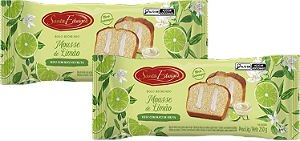 Kit 2 Bolo Recheado Mousse De Limão 250g Santa Edwiges