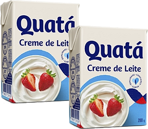Kit 2 Creme De Leite Leve 200g Quatá