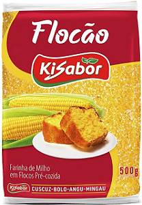 Farinha De Milho Flocão 500g Kisabor