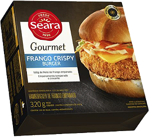 Hamburguer De Frango Crispy Burguer 320g Seara Gourmet