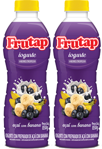 Kit 2 Garrafão Iogurte Açaí Com Banana 850gr Frutap