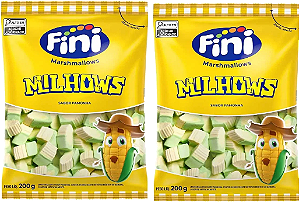 Kit 2 Marshmallos Milhows Pamonha 200g Fini
