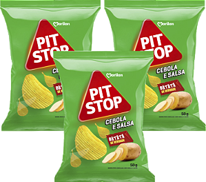 Kit 3 Batata Cebola e Salsa Pit Stop 50g Marilan