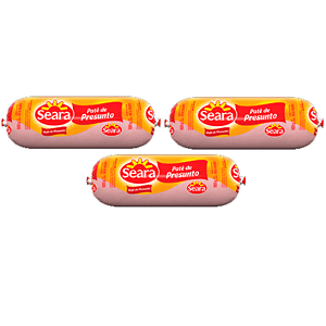 Kit 3 Patês Presunto 100g Seara