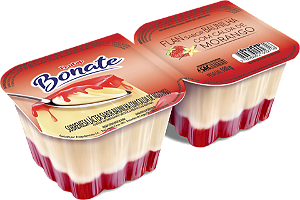 Sobremesa Flan Morango 180g Bonate Frutap
