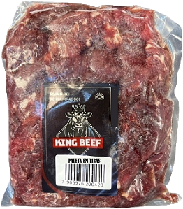 Tiras De Paleta Bovina Congelada 1 Kg King Beef