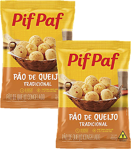 Kit 2 Pão De Queijo Tradicional 400g Pif Paf
