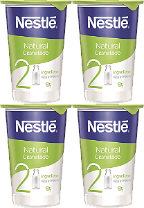 Kit 4 Iogurte Integral Desnatado 160g Nestlé