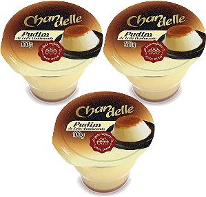 Kit 3 Pudim De Leite Condensado 100g Chandelle