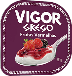 Iogurte Grego Frutas Vermelhas 90g Vigor