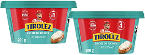 Kit 2 Creme De Ricota Tradicional 200g Tirolez