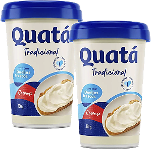 Kit 2 Creme De Queijo Tradicional 180g Quatá
