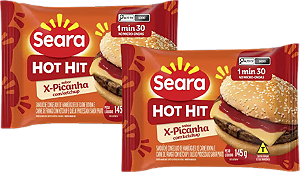 Kit 2 Sanduiche Hot Hit X-Picanha 145g Seara