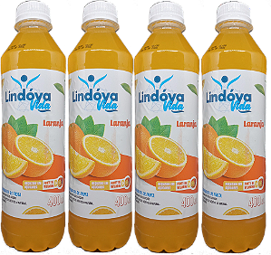 Kit 4 Suco De Laranja 400ml Lindoya Vida