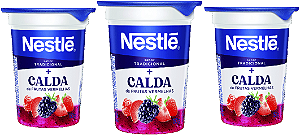 Kit 3 Iogurte Com Caldas Frutas Vermelhas 150g Nestlé