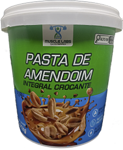 Pasta De Amendoim Integral Crocante 1,01Kg Muscle Labs