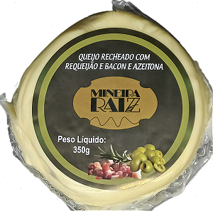 Queijo Trufado Requeijão Com Bacon e Azeitona 350 Mineira Raiz