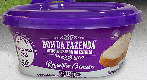 Requeijão Cremoso Zero Lactose 200g Bom Da Fazenda