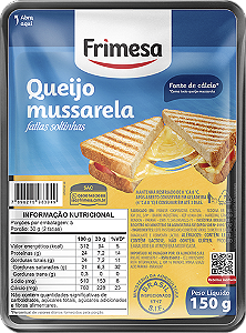 Queijo Mussarela Fatiado 150g Frimesa