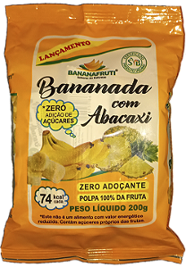 Bananada Com Abacaxi Zero Açúcares 200g BananaFruti