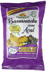Bananada Com Açaí Zero Açúcares 200g BananaFruti