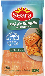 Filé De Salmão Em Pedaços 500g Seara