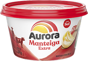 Manteiga Extra Com Sal 200g Aurora