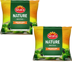 Kit 2 Brócolis Ninja Congelado 300g Seara Nature