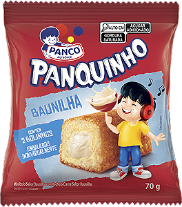 Bolinho Baunilha Com Baunilha 70g Panco