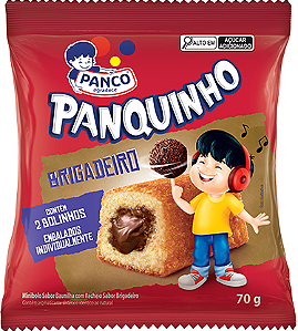 Bolinho Baunilha Com Brigadeiro 70g Panco