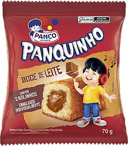 Bolinho Baunilha Com Doce De Leite 70g Panco