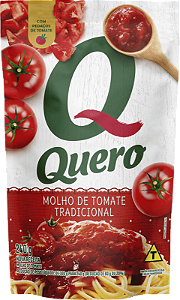 Molho De Tomate Tradicional 240g Quero