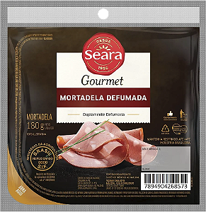 Mortadela Defumada Fatiada 180g Seara Gourmet