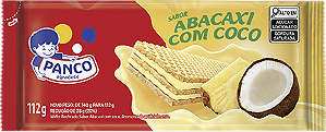 Biscoito Wafer Abacaxi Com Coco 112g Panco