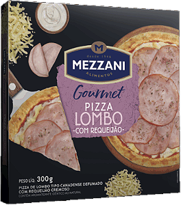 Pizza Gourmet Lombo Com Requeijão 300g Mezzani